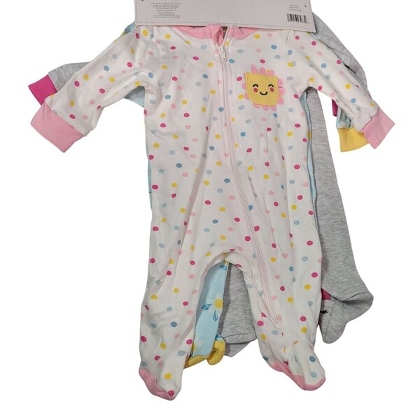 Koala Baby 3-Pack Coverall Multicolor Size 3Months 100% Cotton New - Picture 6 of 10